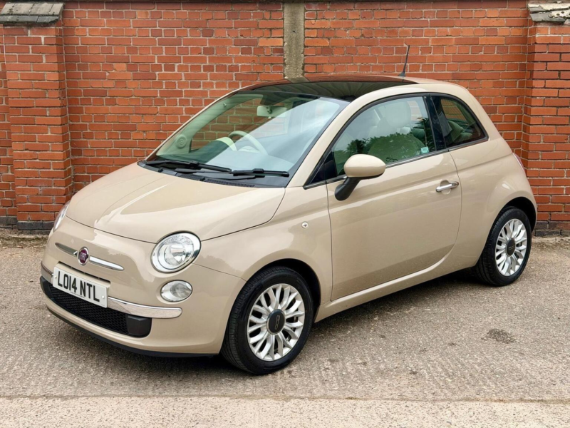 2014 Fiat 500 1.2 Lounge Euro 6 (s/s) 3dr in Brown — image 1
