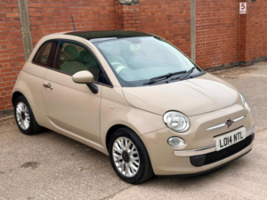 2014 Fiat 500 1.2 Lounge Euro 6 (s/s) 3dr in Brown — image 2