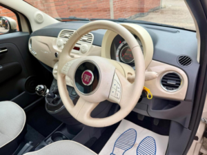 2014 Fiat 500 1.2 Lounge Euro 6 (s/s) 3dr in Brown — image 4
