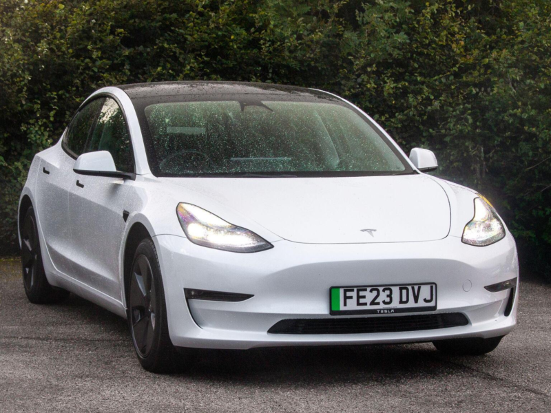 2023 Tesla Model 3 Long Range Auto Rwd 4dr in White — image 1