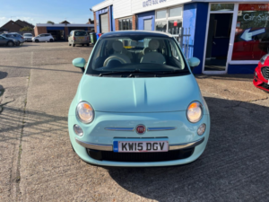 2015 Fiat 500 1.2 Lounge Hatchback 3dr Petrol Manual Euro 6 (s/s) (69 Bhp) in Green — image 2