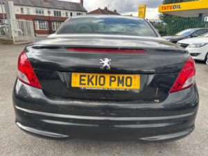 2010 Peugeot 207 Cc 1.6 Vti Gt Euro 5 2dr in Black — image 6