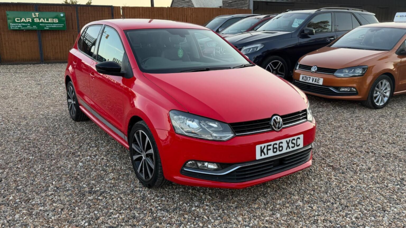 2016 Volkswagen Polo 1.2 Tsi Bluemotion Tech Se Design DSG Euro 6 (s/s) 5dr in Red — image 1