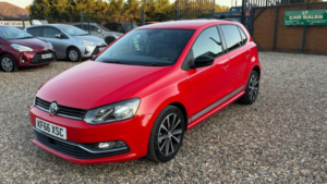 2016 Volkswagen Polo 1.2 Tsi Bluemotion Tech Se Design DSG Euro 6 (s/s) 5dr in Red — image 3