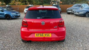 2016 Volkswagen Polo 1.2 Tsi Bluemotion Tech Se Design DSG Euro 6 (s/s) 5dr in Red — image 6
