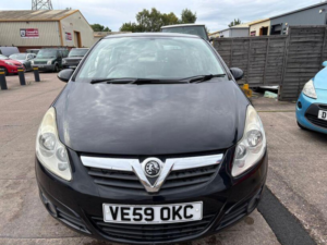 2009 Vauxhall Corsa 1.4i 16v Design 5dr (a/c) in Black — image 2