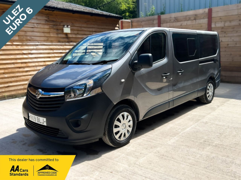 2019 Vauxhall Vivaro L2 Lwb 6 SEAT Wheelchair Accessible Disabled Access Vehicle Wav in Grey — image 1