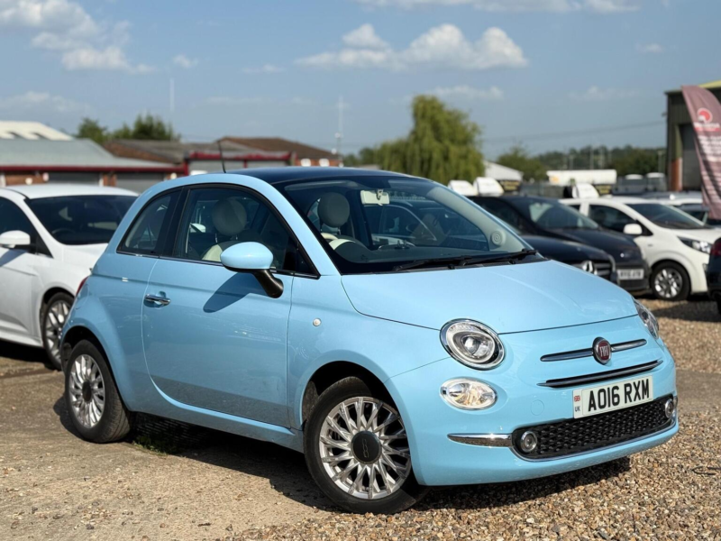 2016 Fiat 500 1.2 Lounge Dualogic Euro 6 (s/s) 3dr in Blue — image 1