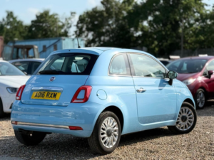 2016 Fiat 500 1.2 Lounge Dualogic Euro 6 (s/s) 3dr in Blue — image 2