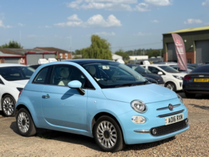 2016 Fiat 500 1.2 Lounge Dualogic Euro 6 (s/s) 3dr in Blue — image 4