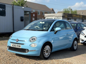 2016 Fiat 500 1.2 Lounge Dualogic Euro 6 (s/s) 3dr in Blue — image 5