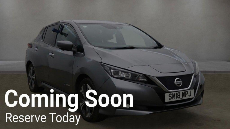 2018 Nissan Leaf 40kwh Tekna Auto 5dr in Grey — image 1