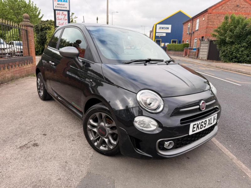 2019 Fiat 500 1.2 Sport Euro 6 (s/s) 3dr in Black — image 1