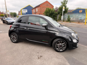 2019 Fiat 500 1.2 Sport Euro 6 (s/s) 3dr in Black — image 3