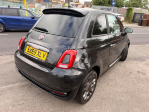 2019 Fiat 500 1.2 Sport Euro 6 (s/s) 3dr in Black — image 4