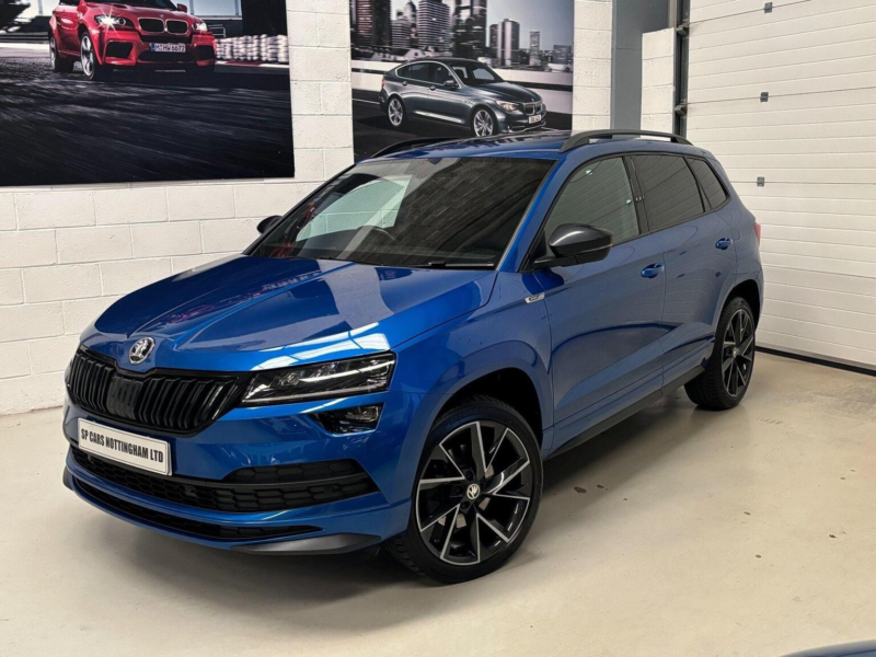 2021 Skoda Karoq 2.0 Tsi Sportline DSG 4WD Euro 6 (s/s) 5dr in Blue — image 1