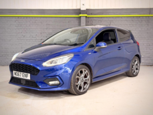 2018 Ford Fiesta 1.0t Ecoboost St-Line Euro 6 (s/s) 3dr in Blue — image 3