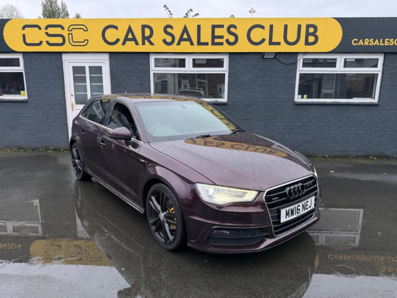 2016 Audi A3 2.0 Tdi S Line Sportback Quattro Euro 6 (s/s) 5dr (nav) in Red — image 1