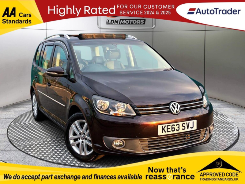 2013 Volkswagen Touran 1.4 Tsi Se DSG Euro 5 5dr Sun Roof in Purple — image 1