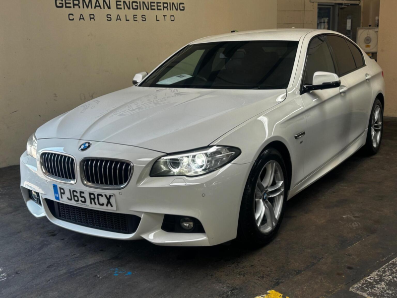 2015 BMW 5 Series 2.0 520d M Sport Euro 6 (s/s) 4dr in White — image 1