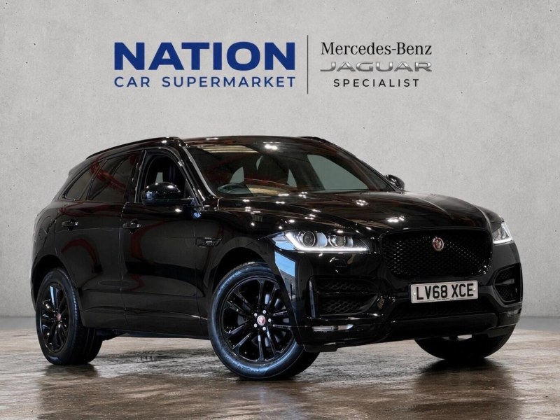 2018 Jaguar F-Pace 2.0 D240 R-Sport Auto AWD Euro 6 (s/s) 5dr in Black — image 1