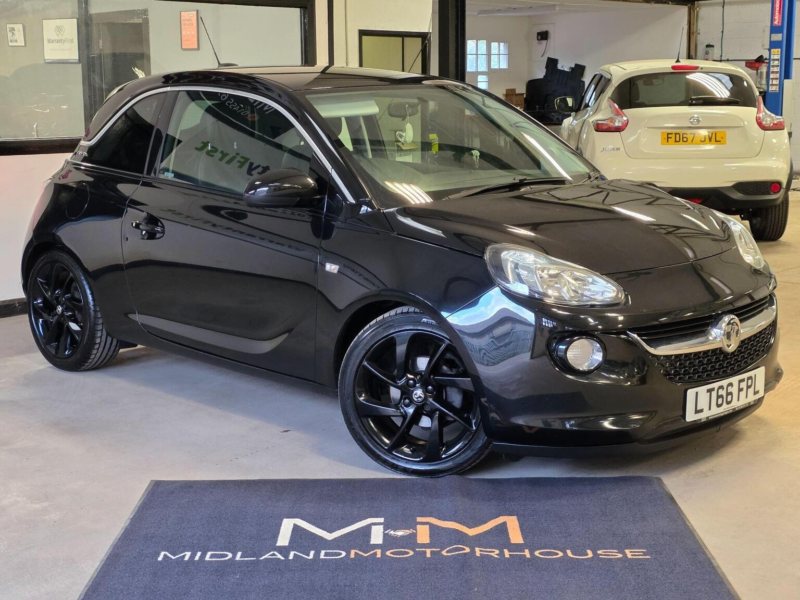2016 Vauxhall Adam 1.4i Slam Euro 6 3dr in Black — image 1