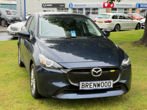 2024 Mazda Mazda2 1.5 Skyactiv-G Exclusive-Line Hatchback 5dr Petrol Auto Euro 6 (s/s) (90 Ps) in Blue — image 2