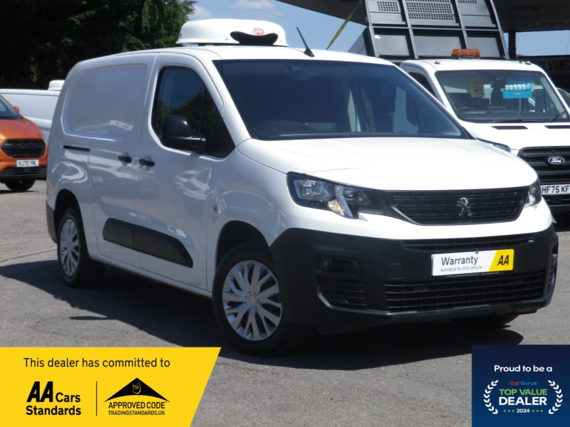 2021 Peugeot Partner 1.5 Bluehdi 950 Lwb Professional Fridge Van in White — image 1