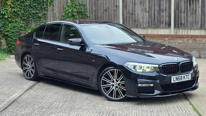 2018 BMW 5 Series 2.0 520d M Sport Auto Euro 6 (s/s) 4dr in Black — image 1