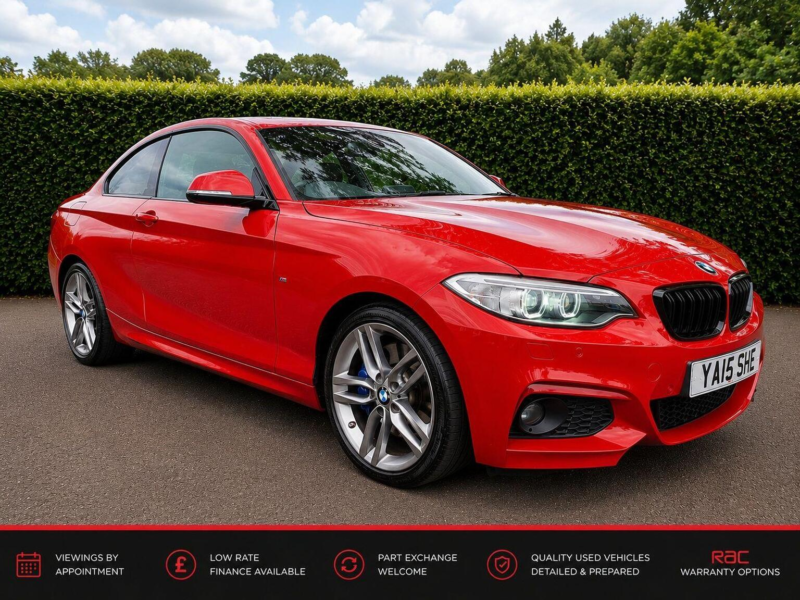 2015 BMW 2 Series 2.0 220d M Sport Auto Xdrive Euro 6 (s/s) 2dr in Red — image 1