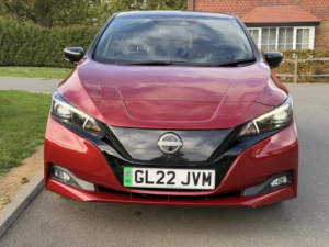 2022 Nissan Leaf 39kwh Tekna Auto 5dr in Red — image 2