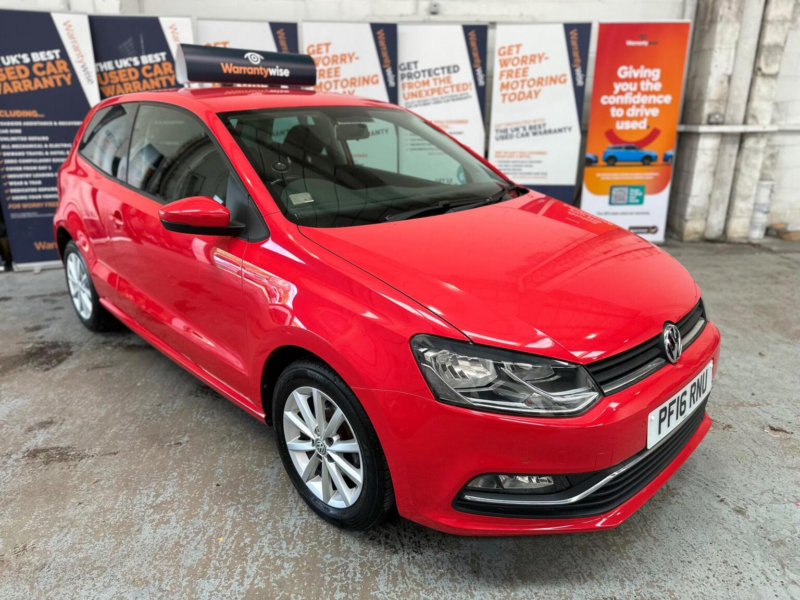 2016 Volkswagen Polo 1.0 Bluemotion Tech Match Euro 6 (s/s) 3dr in Red — image 1