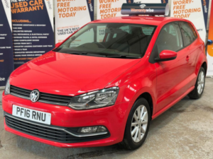 2016 Volkswagen Polo 1.0 Bluemotion Tech Match Euro 6 (s/s) 3dr in Red — image 2
