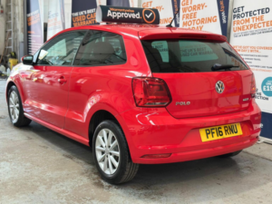 2016 Volkswagen Polo 1.0 Bluemotion Tech Match Euro 6 (s/s) 3dr in Red — image 3