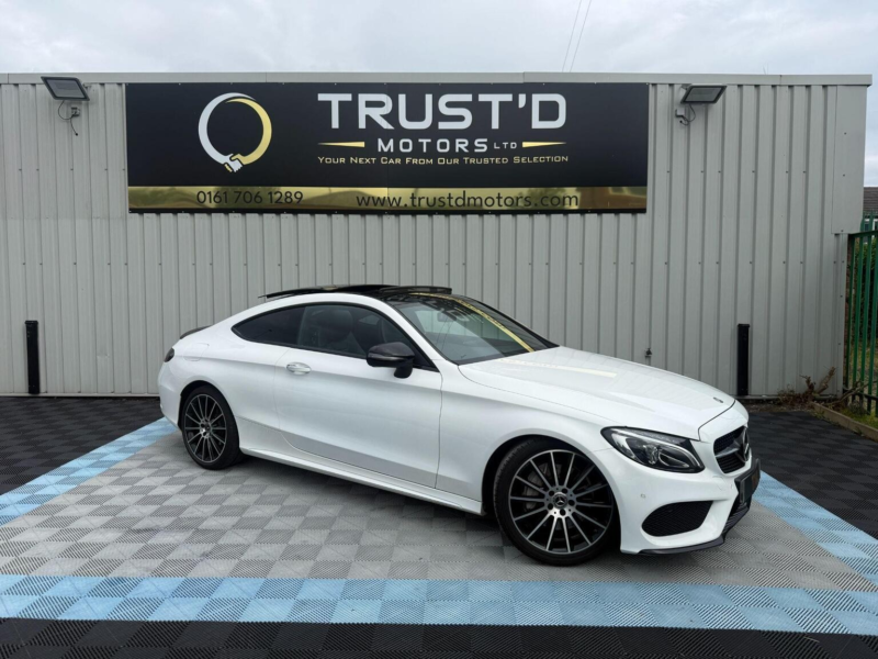 2018 Mercedes-Benz C Class 2.1 C250d Amg Line (premium Plus) G-Tronic+ Euro 6 (s/s) 2dr in White — image 1