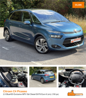 2016 Citroen C4 Picasso 2.0 Bluehdi Exclusive MPV 5dr Diesel Eat6 Euro 6 (s/s) (150 Ps) in Blue — image 2
