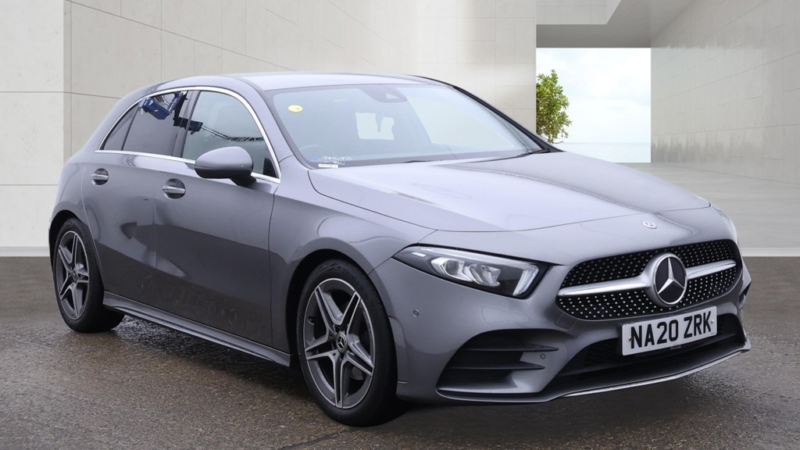 2020 Mercedes-Benz A Class 1.3 A200 Amg Line,sat Nav,heated Seats,pdc,fsh in Grey — image 1