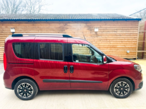 2018 Fiat Doblo Passenger Up Front 4 SEAT Wheelchair Accessible Disabled Access Vehicle Wav in Red — image 6