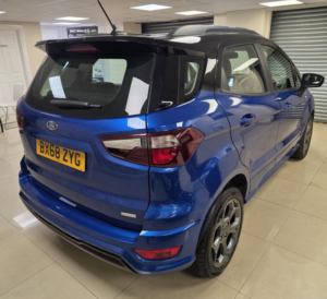 2019 Ford Ecosport 1.0t Ecoboost Gpf St-Line SUV 5dr Petrol Manual Euro 6 (s/s) (100 Ps) in Blue — image 4