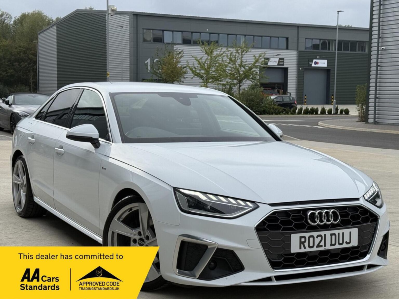2021 Audi A4 2.0 Tdi 35 S Line S Tronic Euro 6 (s/s) 4dr in White — image 1
