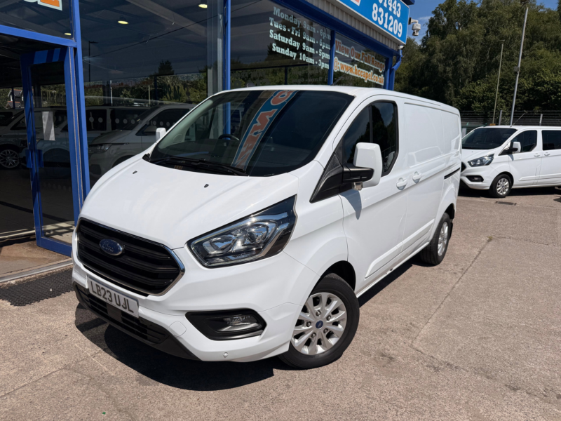 2023 Ford Transit Custom 2.0 300 Ecoblue Limited Panel Van 5dr Diesel Manual L1 H1 Euro 6 130 Ps in White — image 1