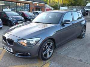 2012 BMW 1 Series 1.6 116i Sport Euro 5 (s/s) 5dr in Grey — image 2