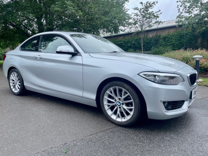 2015 BMW 2 Series 1.5 218i Se Coupe 2dr Petrol Auto Euro 6 (s/s) (136 Ps) in Silver — image 1