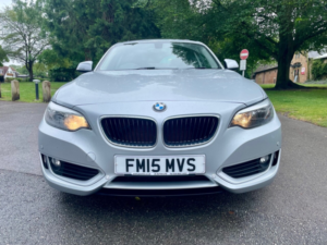 2015 BMW 2 Series 1.5 218i Se Coupe 2dr Petrol Auto Euro 6 (s/s) (136 Ps) in Silver — image 2