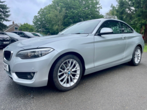 2015 BMW 2 Series 1.5 218i Se Coupe 2dr Petrol Auto Euro 6 (s/s) (136 Ps) in Silver — image 3