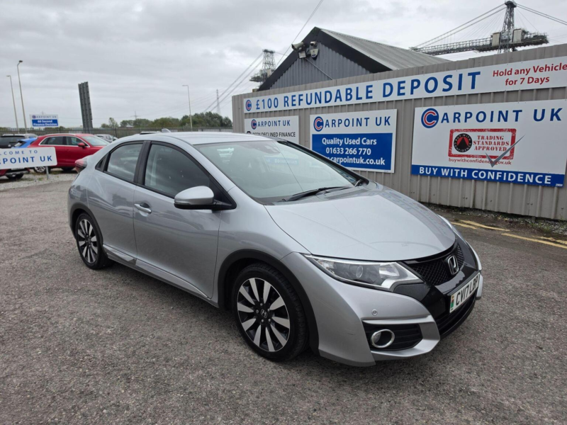 2017 Honda Civic 1.8 I-Vtec Se Plus (navi) Euro 6 (s/s) 5dr in Silver — image 1