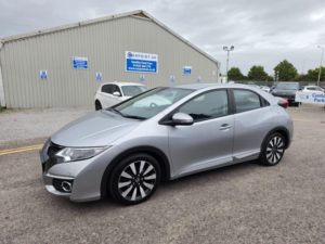 2017 Honda Civic 1.8 I-Vtec Se Plus (navi) Euro 6 (s/s) 5dr in Silver — image 3