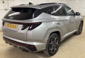 2023 Hyundai Tucson 1.6 T-Gdi 13.8kwh N Line SUV 5dr Petrol Plug-In Hybrid Auto 4WD Euro 6 (s/s) (265 Ps) in Silver — image 5