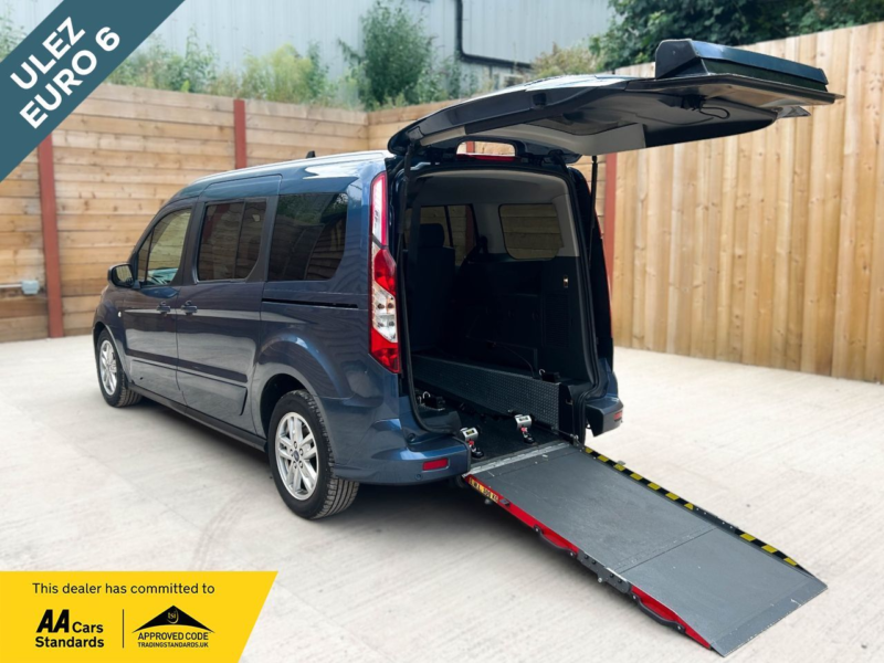 2021 Ford Grand Tourneo Connect 4 SEAT Auto Wheelchair Accessible Disabled Access Vehicle Wav in Blue — image 1