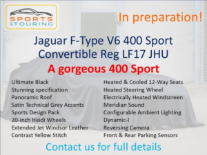 2017 Jaguar F-Type 3.0 V6 400 Sport Auto Euro 6 (s/s) 2dr in Black — image 2